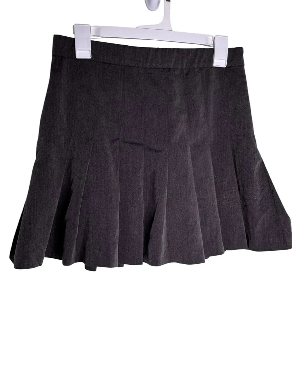 Cotton Candy LA Dark Gray Schoolgirl Pleated Mini Skirt Size Large